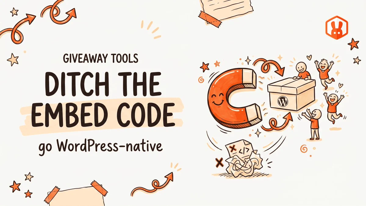 Rafflecopter shut down last October. If you're still pasting embed codes to run giveaways, that's the thing to ditch.

A WordPress-native plugin like RafflePress skips the HTML entirely and adds refer-a-friend entries so each entrant brings in more. 10 replacements 👇