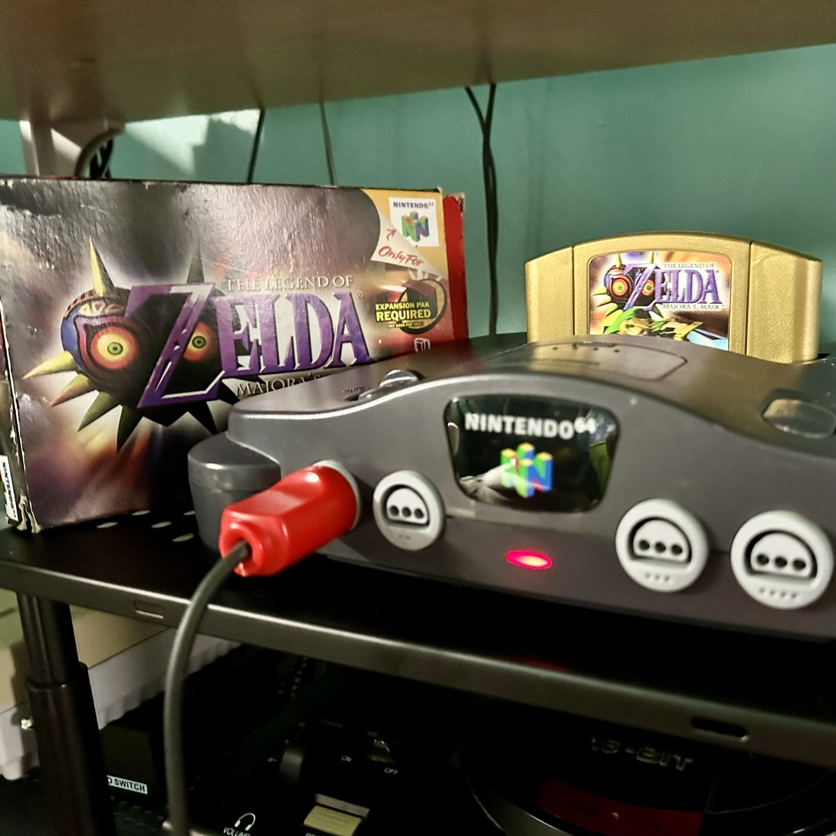 Wolfsbora's tweet photo. In my opinion (which is an unpopular one), The Legend of Zelda Majora’s Mask is the superior Zelda game on the Nintendo 64. 

Yes, that’s right, I speak sacrilegiously of Ocarina of Time!

Majora’s Mask is better looking, it’s more challenging in a fun way, and simply amazing 💜 https://t.co/29dG93xN6f