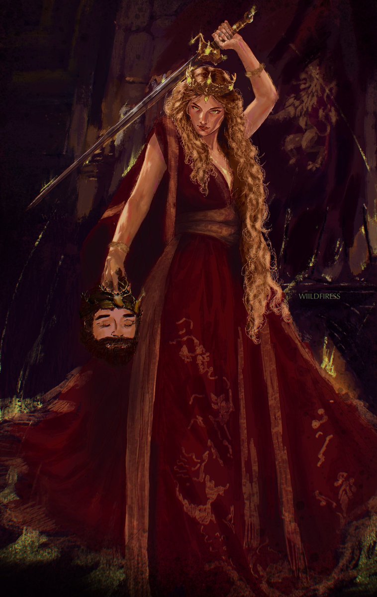 wiildfiress's tweet photo. her natural aegyo is so refreshing #cerseilannister #asoiaf #robertbaratheon https://t.co/7C2FPQKY1F