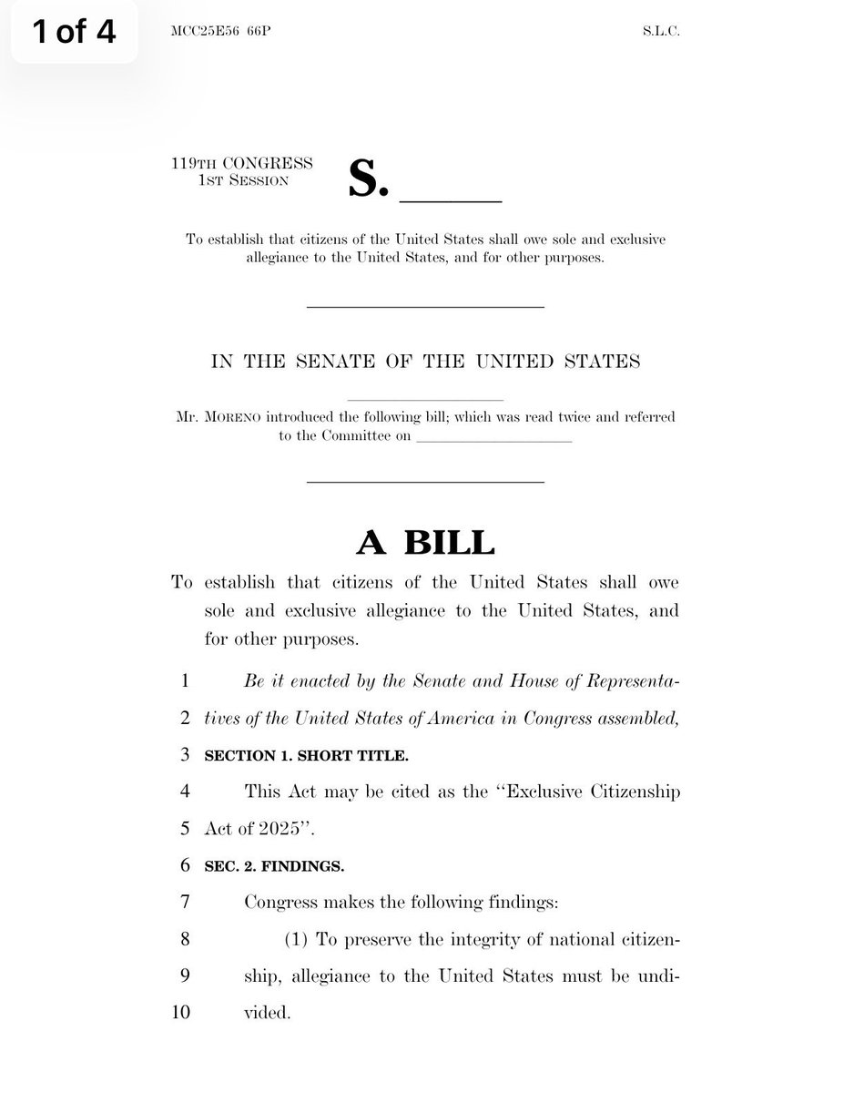 raquelco15's tweet photo. In our interview, @berniemoreno said that @ABDELAESPRIELLA should “follow the law” as far as dual citizenship is concerned. 

“The law allows him to do that until my bill passes,” Moreno said, then de la Espriella would have to choose which citizenship to give up. “But that’s a theoretical scenario about a bill that is out there, that’s not going to pass, certainly this year.”

Moreno introduced a bill last year that would ban dual citizenship for Americans.