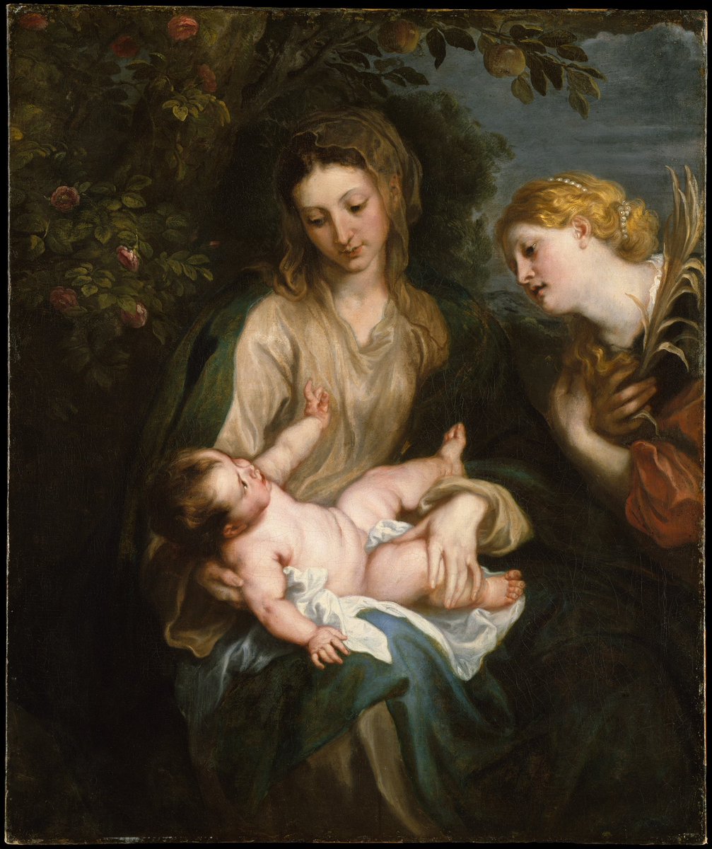 btleslie's tweet photo. Finding gems while hunting for public domain artworks. 

Virgin and Child with Saint Catherine of Alexandria
Anthony van Dyck Flemish
ca. 1630 https://t.co/dzxgY0QXZW