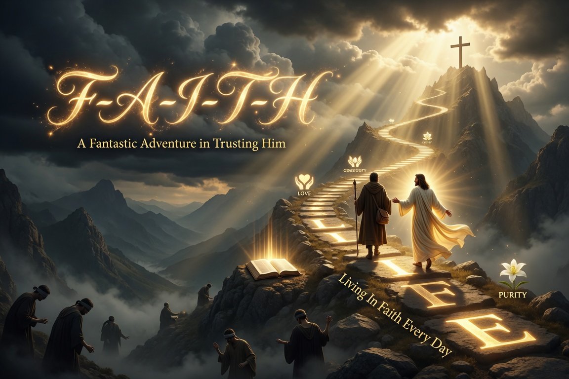 FaithTrue's tweet photo. A woman teaching Bible lessons to other women came up with this clever acronym:
F-A-I-T-H = A Fantastic Adventure in Trusting Him.

And what an adventure it is!
God calls us to things that make zero sense to our natural minds:
Love your enemies.
Give generously.
Keep sex for marriage.
Seek God, not things, and the rest will come.

The world looks at that and says, “That’s crazy.”

But when you step out and actually trust Him, something shifts. 

You begin to see that this broken world is blind to real L-I-F-E —

Living
In
Faith
Every day.

Once you have tasted this Good LIFE, everything else loses its flavor.

And no... I am still a sinner, saved by Grace, but for the work He now can do in me, yes.. He alone does anything "Good".
