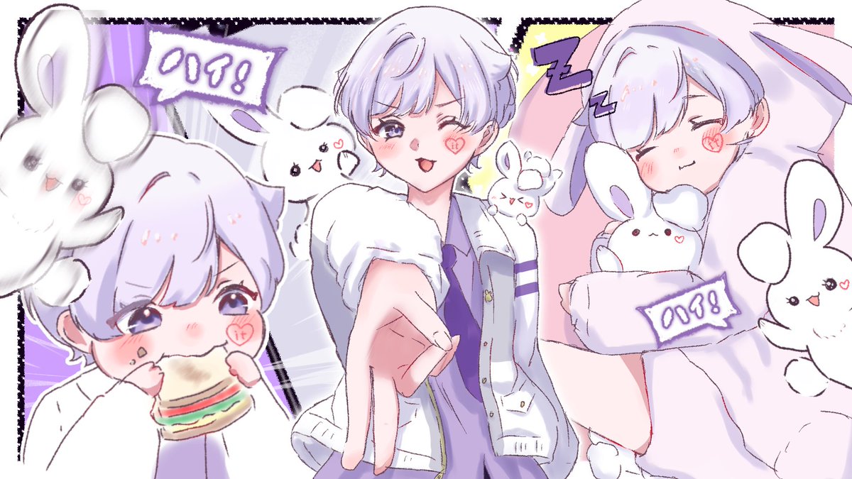 ooo3mon_'s tweet photo. ＼ 全部まるっと守らせてっ❕／

 #みにうさー  #いれいすあーと https://t.co/UBXCTMo2IL
