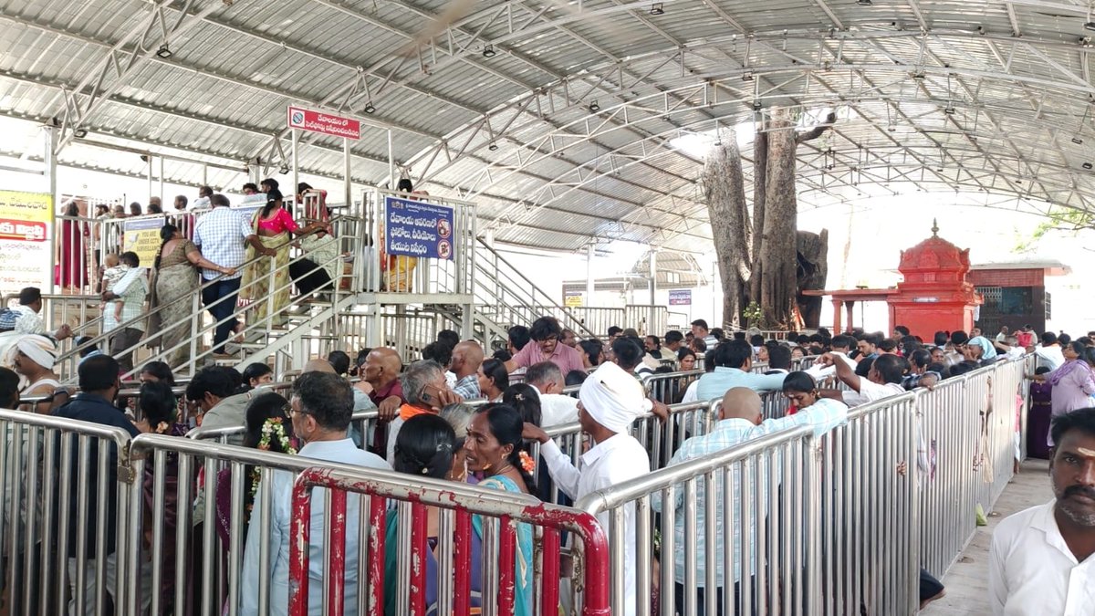 srrsdtemple's tweet photo. స్కూల్‌కు వెళ్లే ముందు స్వామివారి ఆశీస్సులు.. 🙏వేములవాడ శ్రీ భీమేశ్వర స్వామి ఆలయంలో ప్రతిరోజూ ఉదయం భక్తుల సందడి కనిపిస్తోంది. ముఖ్యంగా విద్యార్థులు పాఠశాలకు వెళ్లే ముందు స్వామివారిని దర్శించుకుని విద్యాభివృద్ధి, ఆరోగ్యం కోసం ప్రార్థనలు చేస్తున్నారు. https://t.co/31qdleocPU