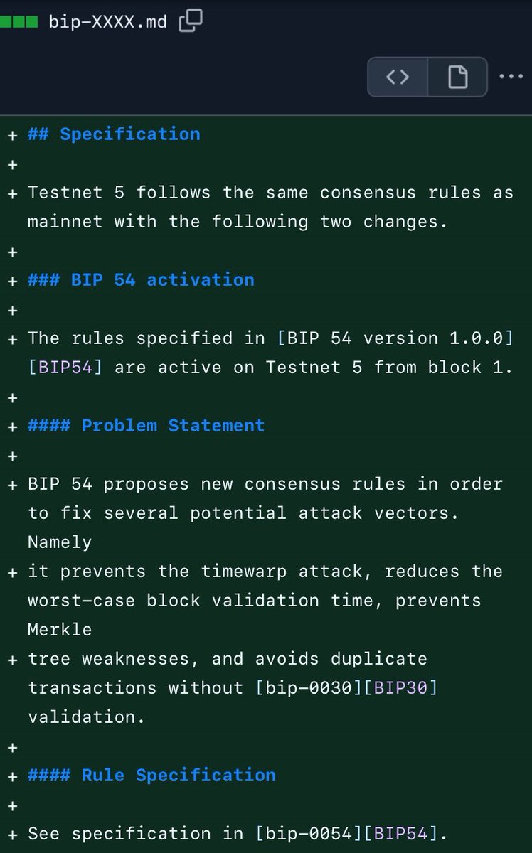 _PyBlock_'s tweet photo. These Coretards are able to set up a new test network called Testnet5 for #BIP54 faster than they can push #BIP110 on their client. 🤡
https://t.co/xHg9iYt7y2 https://t.co/SUFtHcgmhd