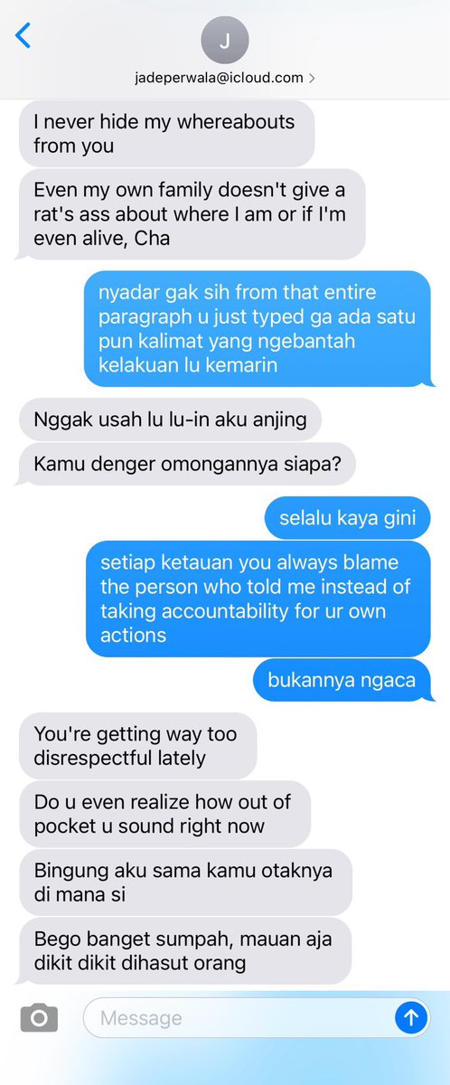 sabIearc's tweet photo. J sebelum kena reality check dan masih jadi manipulator rata kanan

tw // toxic relationship , gaslighting , weaponized trauma , cheating , harsh words https://t.co/Lw1t6rxGrm