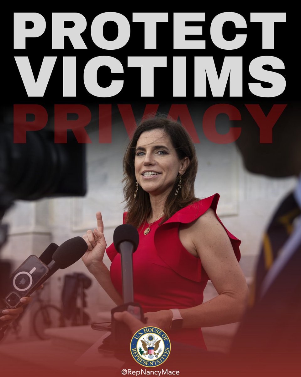 RepNancyMace's tweet photo. When a survivor finds the courage to come forward, the last thing they should face is having their personal history, medical records, and private life dragged into a courtroom to be used against them.

Too often, survivors are the ones put on trial, interrogated about their past instead of the crime committed against them.

We introduced the Rape Shield Enhancement Act to flip the script. This bill strengthens legal protections so the courtroom can no longer be used to smear victims and rehash their past. It is about going after the predator, not the person they preyed on.

We are closing the gaps the system has left open for too long.

Hold the line.