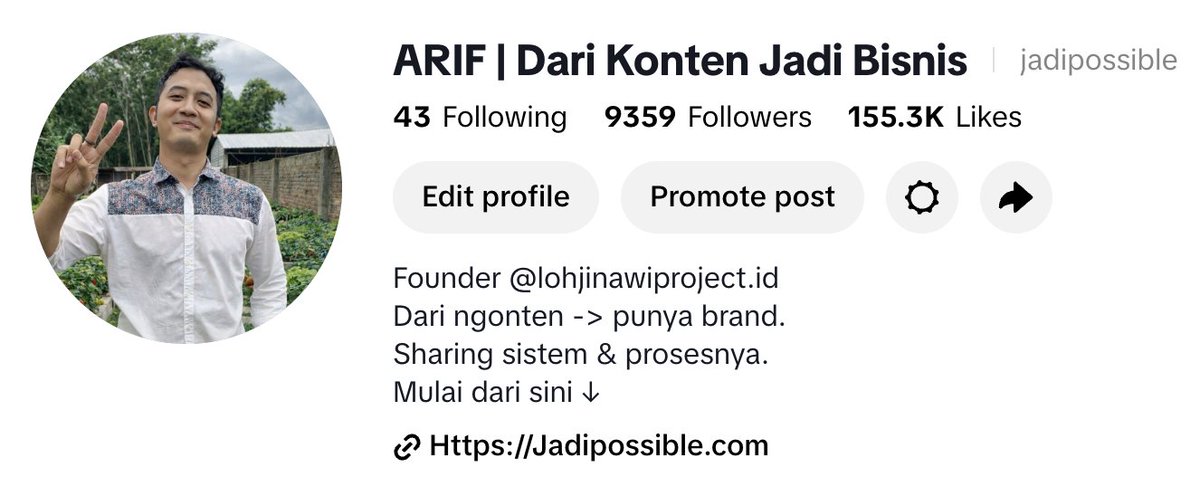 Arif | Ngonten Buat Bisnis tweet media