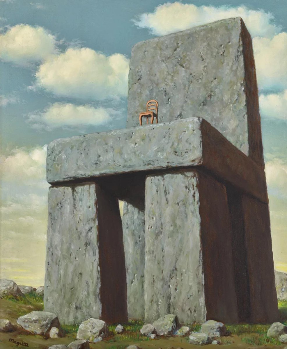 DailyClassicArt's tweet photo. René Magritte - "Legend of the Centuries" (1950) https://t.co/5V7ilp7jO9