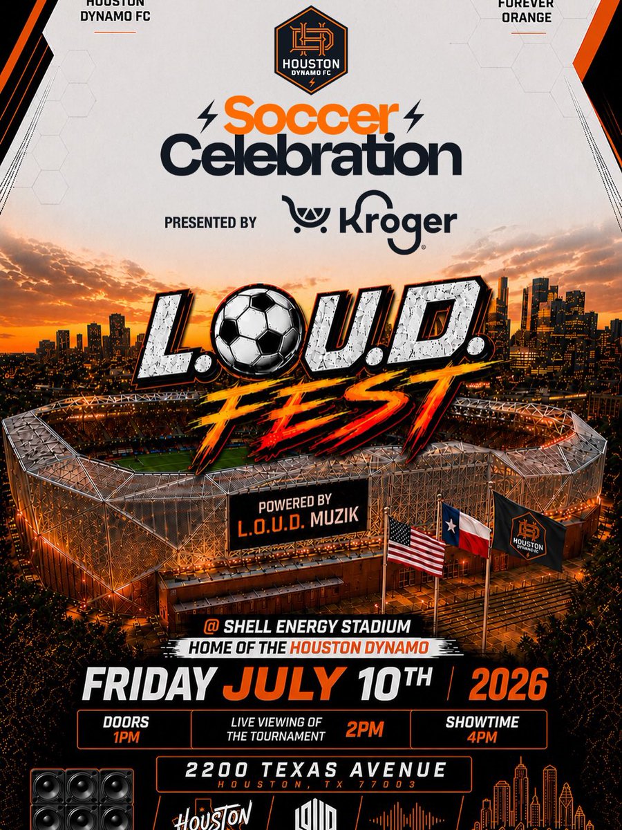 GTMAYNE's tweet photo. ๐จ HOUSTON! IโM OFFICIALLY PERFORMING AT #LOUDFEST w/ @OfficialLoud๐จ
Join me on Friday, July 10, 2026 at Shell Energy Stadium
โฝ Live Tournament Viewing โ 2PM
๐ค Live Performances โ 4PM
๐ Shell Energy Stadium
๐
Friday, July 10, 2026
FREE tickets here:
https://t.co/42SezrAacj https://t.co/8i32tO6QeR