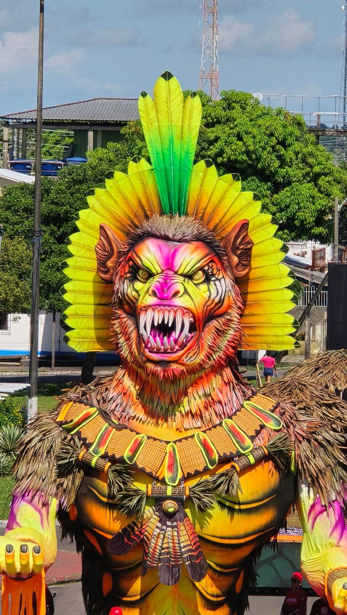 incio_souza's tweet photo. Fico feliz por ver pessoas postando as fotos das alegorias como elas realmente são, pois na transmissão da TV A Crítica, vai ficar tudo preto. https://t.co/uQTyR2YYHs