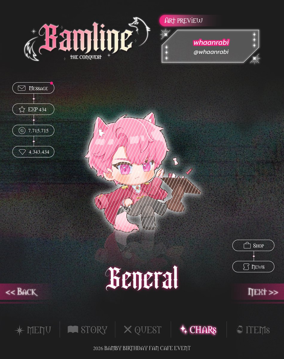 BamlineConquest's tweet photo. 『 𝔄𝔯𝔱 𝔭𝔯𝔢𝔳𝔦𝔢𝔴 』

Collaboration Art
by @whaanrabi 

꧁⎝ 𓆩༺✧༻𓆪 ⎠꧂

ขอขอบคุณคุณนักวาดที่มาร่วมเดินทางกับพวกเราในการผจญภัยครั้งนี้ค่ะ ִֶָ. ..𓂃 ࣪ ִֶָ🪽་༘࿐

#Bamline_the_Conquest https://t.co/yVPVGAokWG