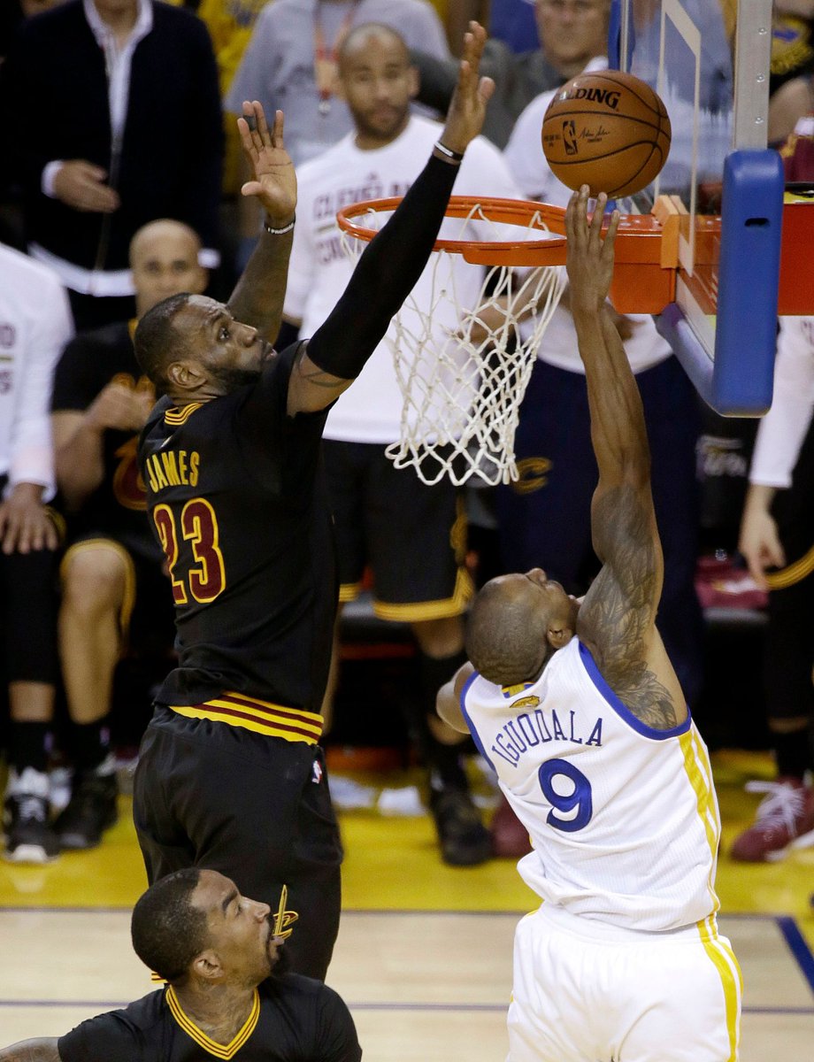 WITNESSKJ's tweet photo. LeBron in Games 5-7 of the 2016 Finals:

👑 36.3 PPG
👑 11.7 RPG
👑 9.7 APG
👑 3.0 SPG
👑 3.0 BPG

The greatest 3-game stretch ever played. https://t.co/4VyTPFrTmq