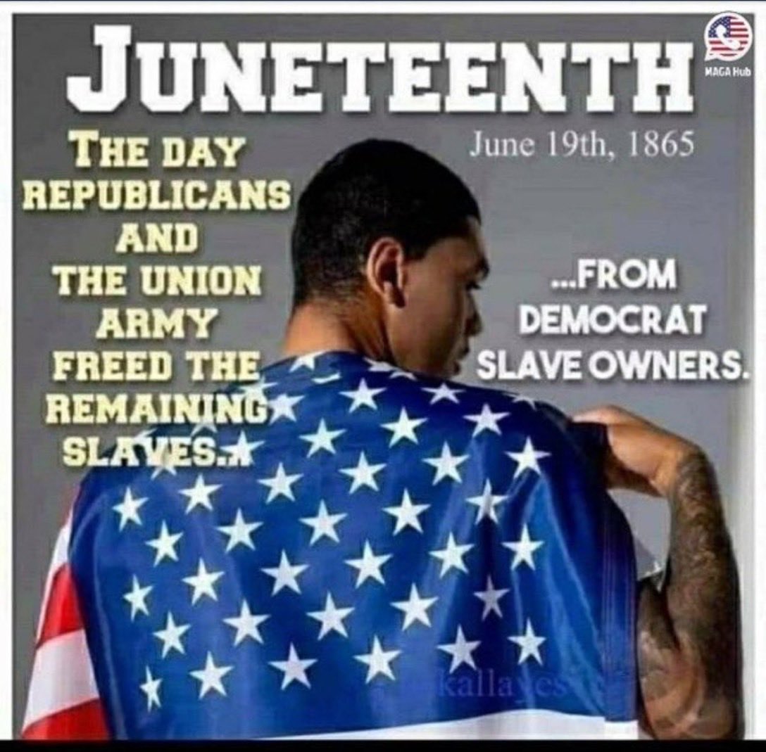 coffeewithkream's tweet photo. @TheDemocrats Happy Juneteenth 🇺🇸 https://t.co/nBHd1ldS3t