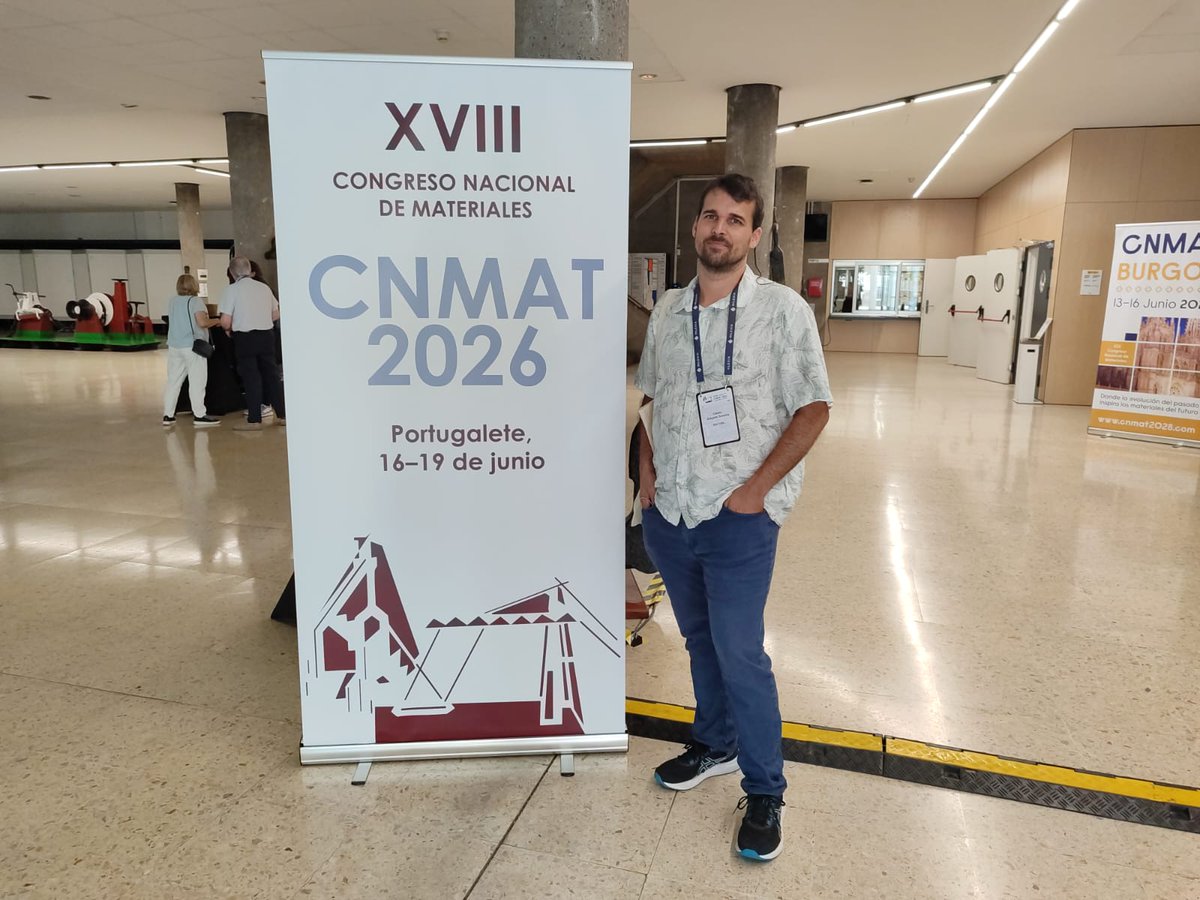 icvcsic's tweet photo. 🔬 Nuestro investigador Castor Salgado en #CNMAT2026
📍 Portugalete (Vizcaya)
Presentando sus últimos resultados y avances en materiales 🧪
👏 ¡Enhorabuena!
#ICV #CSIC #Investigación #Ciencia @CSIC @CSICdivulga https://t.co/g9keY3U9eA