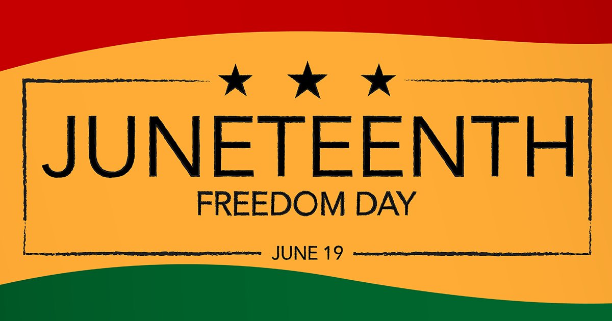 Cybertron_IT's tweet photo. Recognizing Juneteenth. Today we honor the history of freedom and the shared values that strengthen our local business community. https://t.co/eMP4AZaech