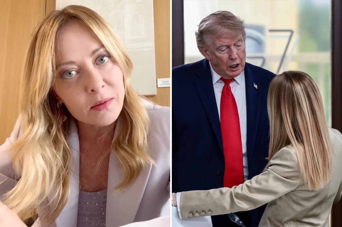 nypost's tweet photo. Italy's Meloni rips Trump after he claimed she 'begged' for a photo at G7 as top diplomat cancels US trip https://t.co/o9Os1qO0RB https://t.co/m2lCV9SGlc