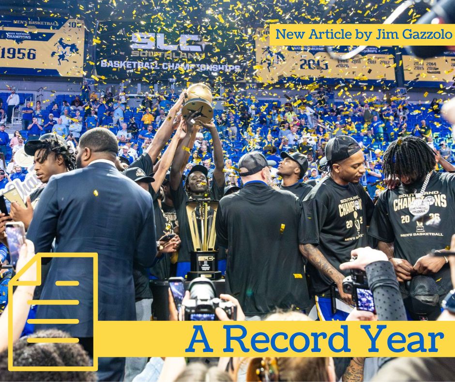 cbslakecharles's tweet photo. It's been a year of changes at @McNeese, but that didn't slow them down. Jim Gazzolo breaks it down:  https://t.co/nzadJXoIKX https://t.co/Y4maK5YlcX