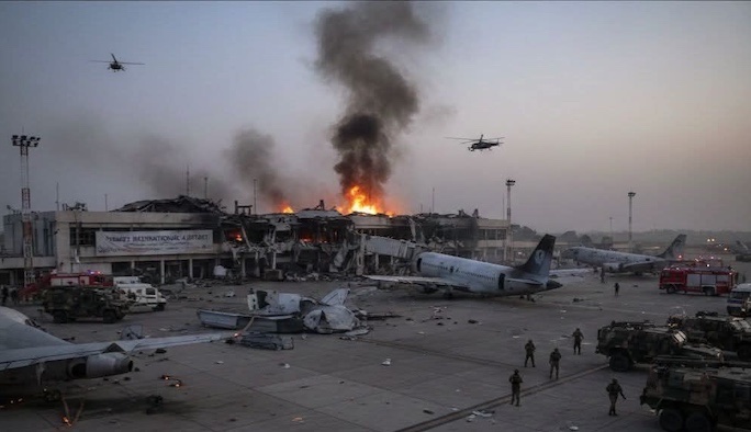 NigeriaStories's tweet photo. Africa news: At least 35 people have been killed after gunmen attacked Niger’s main international airport in the capital, Niamey, in a pre-dawn assault that officials say is the second such attack in under five months. https://t.co/bLLChxT2p4