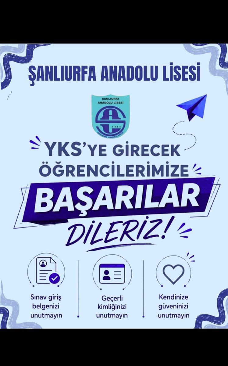 serdarkadiraga's tweet photo. Sınava girecek olan tüm öğrencilere başarılar dilerim https://t.co/rjNufPLOMS