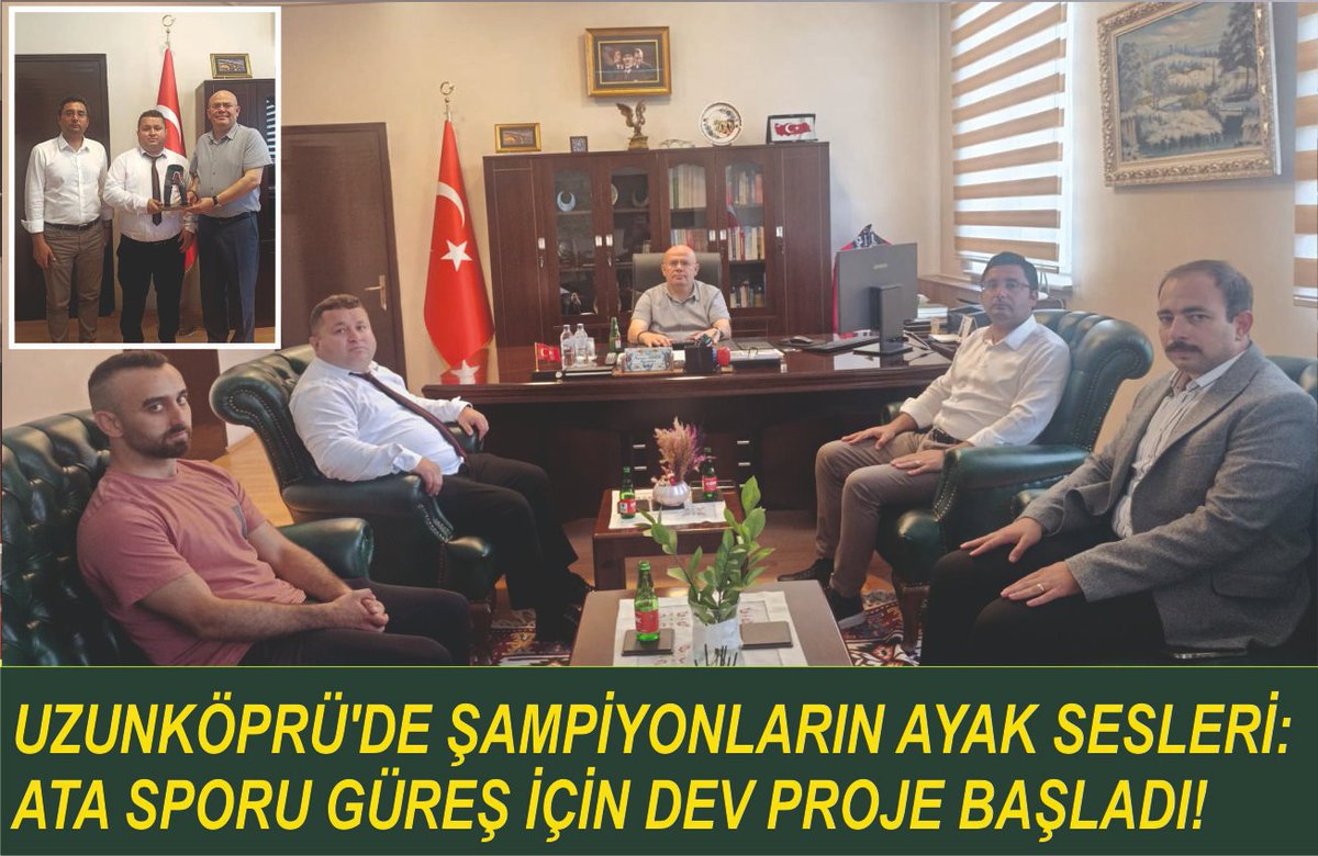 uzkgurses's tweet photo. Minderde yeni şampiyonlar yetişecek
Kaymakamımız Muammer Köken öncülüğünde ilçemizde Yağlı ve Minder Güreşi kursları başlıyor. Okullarda yapılacak yetenek taramalarıyla geleceğin şampiyonları keşfedilecek.
"Ata sporumuzu yaşatırken, başarılı sporcular yetiştirmeyi hedefliyoruz." https://t.co/82qbueoxge