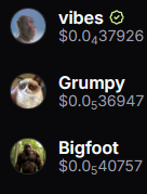 msolarchive's tweet photo. OG token, let's liven it up again letsgooooooooooooooooooo

$vibes
$grumpy
$bigfoot https://t.co/0t7EwuK49W