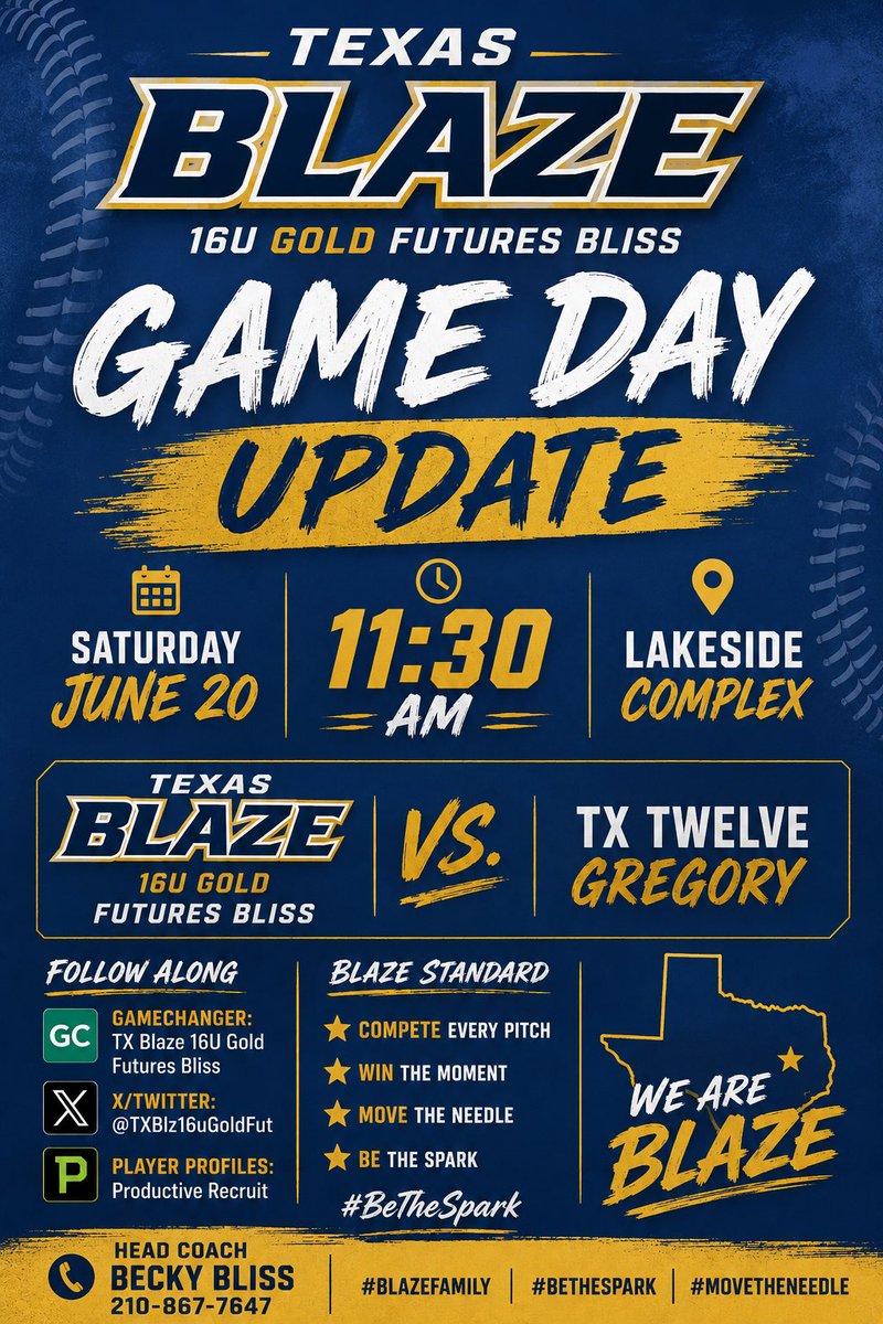 TXBlz16uGoldFut's tweet photo. We’ve got a TFL game time!! See you there! https://t.co/RSteVqLmyr