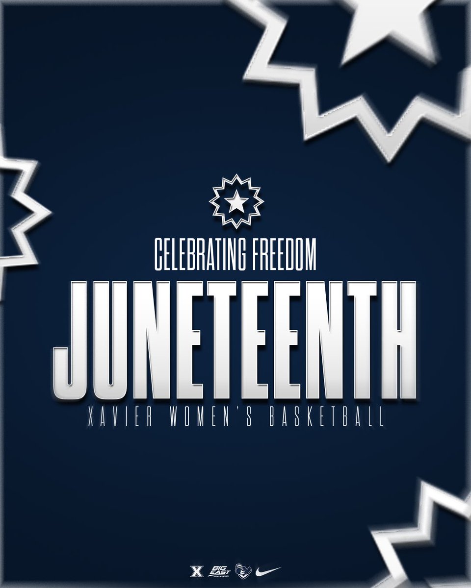 XavierWBB's tweet photo. Today we celebrate Juneteenth and honor a defining moment in history.
#mindonMARCH | #LetsGoX https://t.co/GfyKIHgcVb