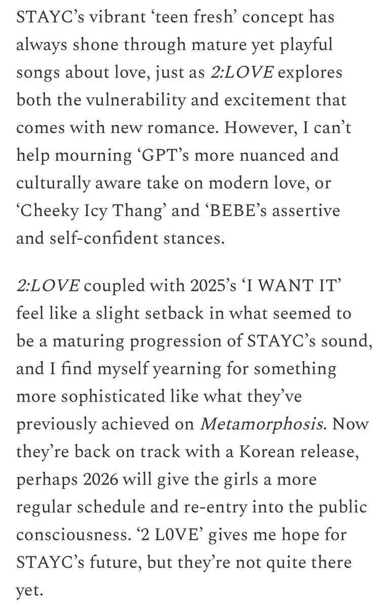 m0llywilson's tweet photo. I love my stayc girls, maybe this was a little tough love but that’s just bc I know what they can do

https://t.co/y3JYMuEovQ https://t.co/5Hk9EZjBjy