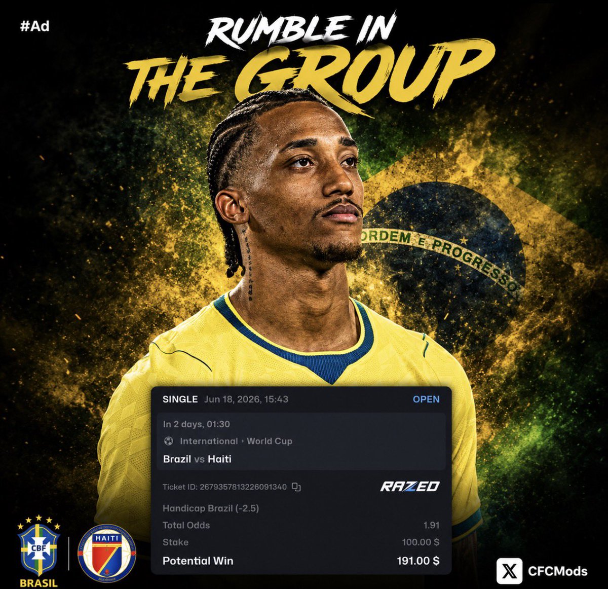 CFCMods's tweet photo. Brazil will regret not having Joao Pedro 💔 https://t.co/vnhQBHTeFJ