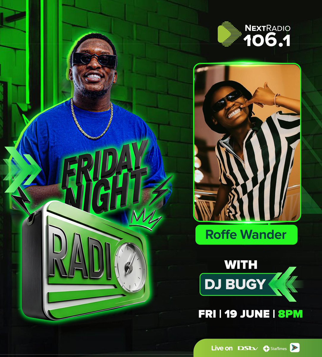deejaybugy's tweet photo. Billy Yung and Rofie are visiting the #FNR heat tonight. 

8pm on @nextradio_ug 

(Also have some sweet ziki I have prepped for tonight) https://t.co/2DICHN5zAz