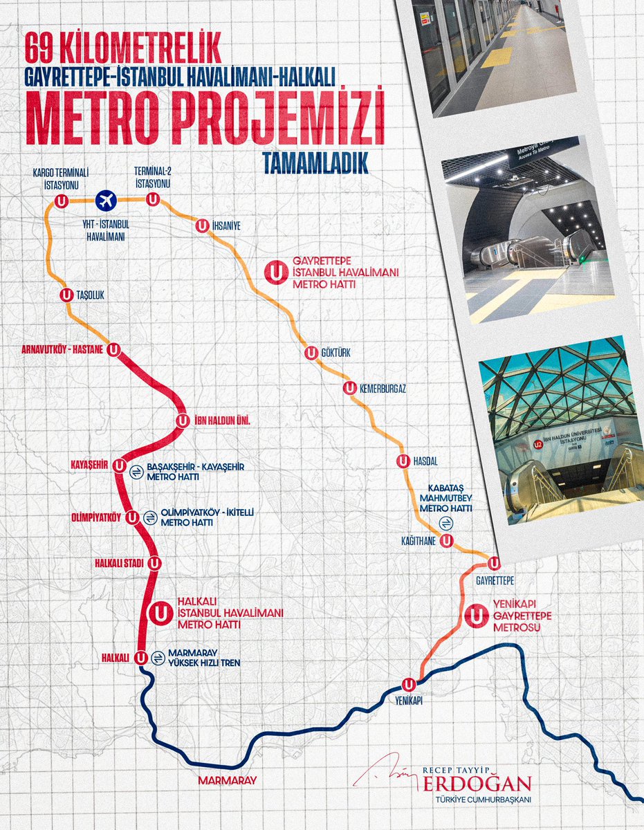 Temelbasalan's tweet photo. 📍 Başakşehir 

Cumhurbaşkanımız Sayın @RTErdogan’ın teşrifleriyle düzenlenen törenle Halkalı–Arnavutköy Metro Hattı açıldı. 

İstanbul’umuzun ulaşım ağını güçlendiren bu önemli yatırım; hemşehrilerimizin hayatını kolaylaştıracak, şehrimizin ulaşımına hız, konfor ve değer katacak.

Türkiye Yüzyılı vizyonuyla eser ve hizmet siyasetini kararlılıkla sürdüren Cumhurbaşkanımıza ve bu kıymetli yatırımda emeği geçen herkese teşekkür ediyorum.

İstanbul’umuza ve aziz milletimize hayırlı olsun.

@Akparti 
@akpartiistanbul