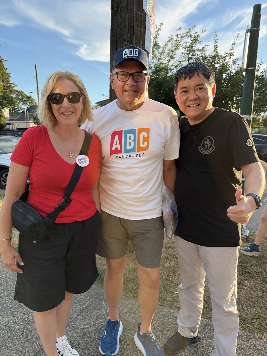 MikeKlassen's tweet photo. A big thank you to the residents of the Sunrise neighbourhood for welcoming our ABC Vancouver candidates and volunteers at the doors again last evening.

We heard thoughtful feedback about local parks, parking, traffic, taxes, public safety, and delivering the reliable services people expect from their city.

Grateful to hear directly from you. We’re always here to help with your City Hall issues. @Vote4ABC