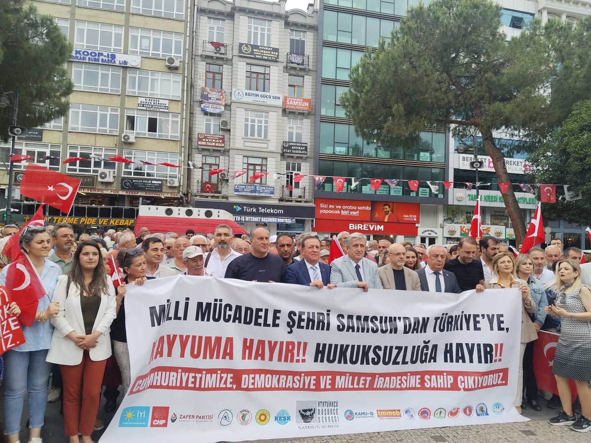 sen_samsun's tweet photo. Milli mücadele şehri Samsun hukuksuzluğa 'hayır 'diyor! https://t.co/rksqAKw1fD