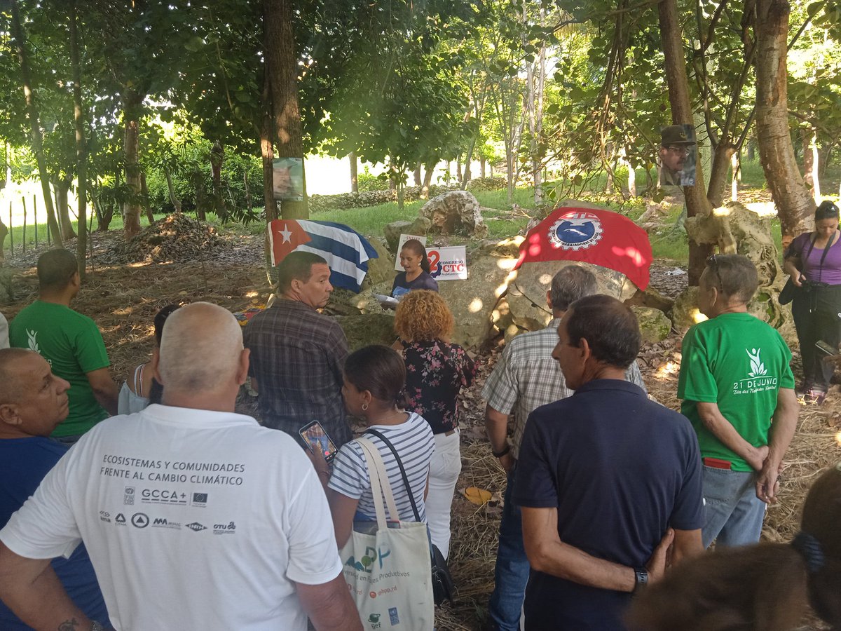 JLGuia's tweet photo. Esta mañana el Bosque Martiano del Ariguanabo, San Antonio de los Baños,  cierre de la Jornada Nacional x Día del Trabajador Agropecuario y Forestal.#Artemisa @JLGuia https://t.co/2TvZVxGLOu