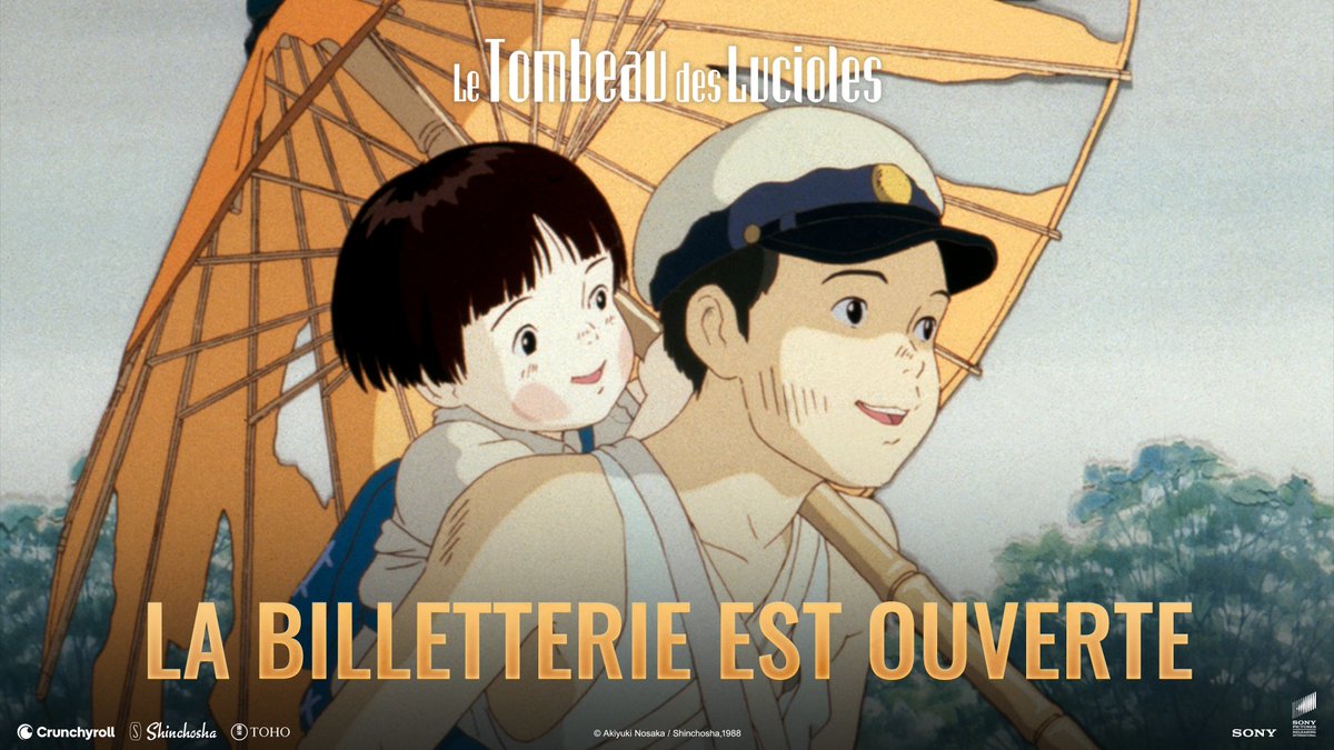 SonyPicturesFr's tweet photo. Les billets pour Le Tombeau des Lucioles sont désormais disponibles.
Ne manquez pas ce chef-d’œuvre incontournable de l’histoire de l’animation, inspiré d’une histoire vraie.
Réservez votre place dès maintenant : https://t.co/JxJqafNGXj https://t.co/rwXxteoxzz