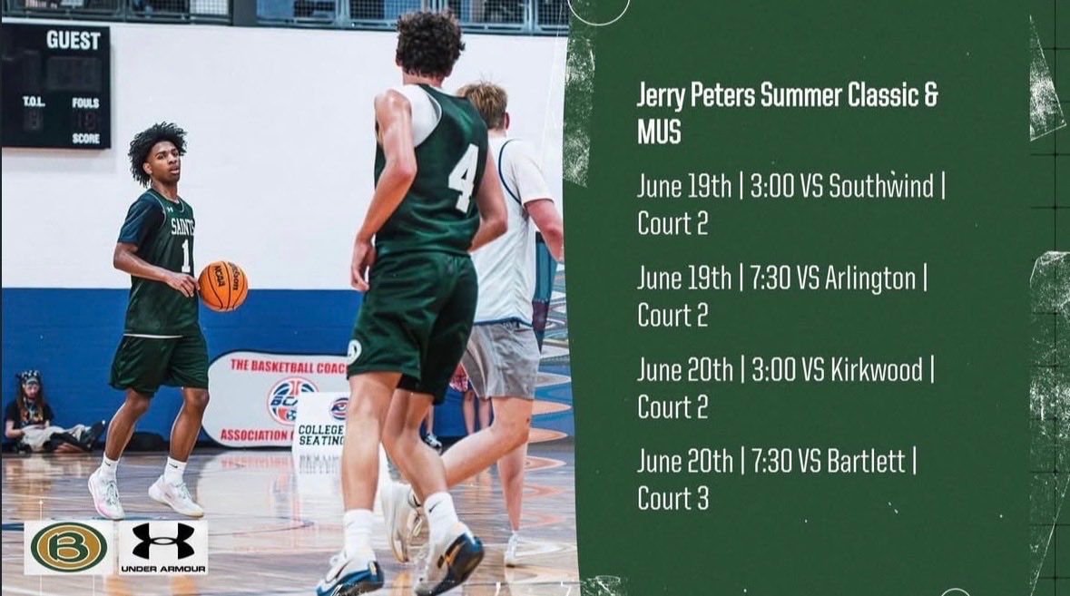 lilsteve2029's tweet photo. Blessed to be competing this summer with Briarcrest Highschool. Looking forward to showcasing my game and continuing to improve. Below is my summer tournament schedule. Coaches, feel free to reach out.
@Coach_DeLoach_ @coachbrianayers 
@erniekuyper https://t.co/rBHhYBu3xh