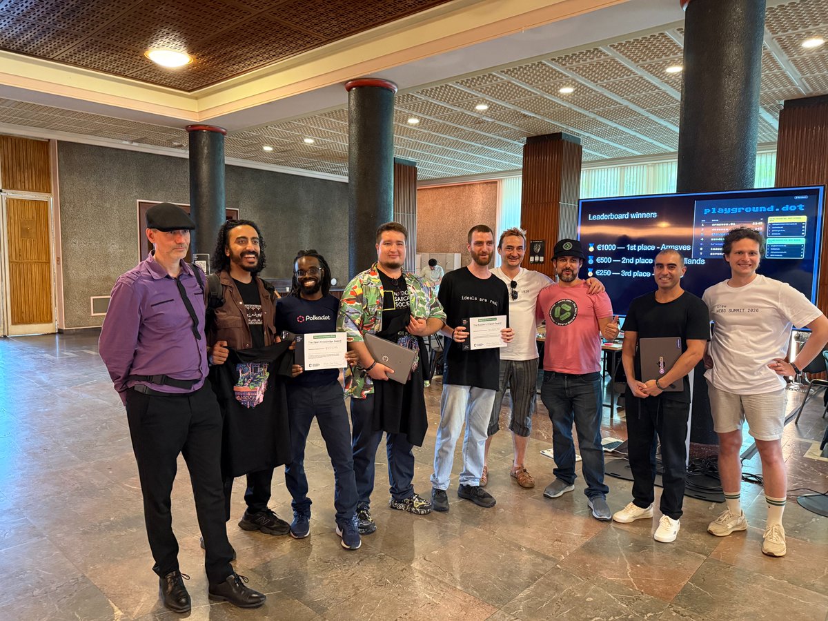 paritytech's tweet photo. That's a wrap on @Web3Summit 2026.

Curiosity about the future of the internet brought you here. The people who share it and actively build it kept you engaged, connected, and exploring for two whole days. https://t.co/P0gjr6tCAz