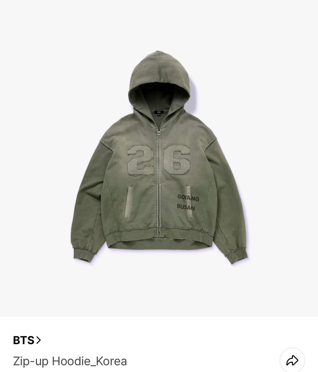 blindeexoxo's tweet photo. wts lfb

BTS Arirang Zip Up Hoodie Korea Large
- 8,000 + lsf
- secured from 1st PO
- ETA Sep 10  - 17

pls help rt https://t.co/YxrqlxKuBb