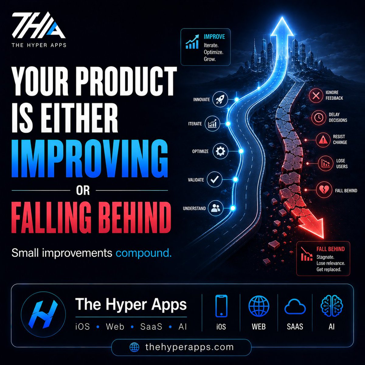 thehyperappsai's tweet photo. What worked in 2023 may already feel outdated in 2026.
The companies staying ahead aren't constantly rebuilding.
They're constantly improving.
When was the last time you updated your website, app, or customer experience?
#iOSDevelopment #WebDesign #SaaS #BusinessGrowth https://t.co/pNXE6x3qis