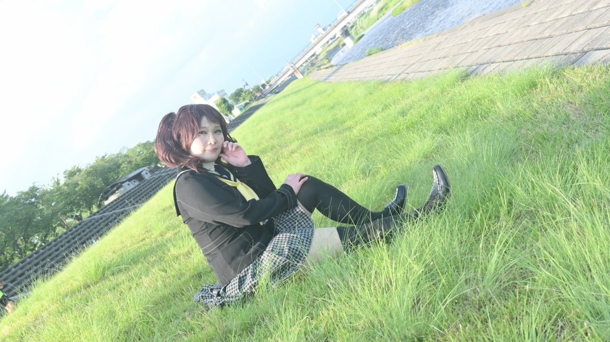 sachi32op's tweet photo. Cosplay/Persona4
久慈川りせ

河川敷

📸 紫紺咲美さん　@sakumi_rose 

ロケ地 笛吹川・河川敷（笛吹市）※撮影許可済

#0613八十稲羽市撮影会　#さちコス　#咲美カメラ https://t.co/kAMlM8512J
