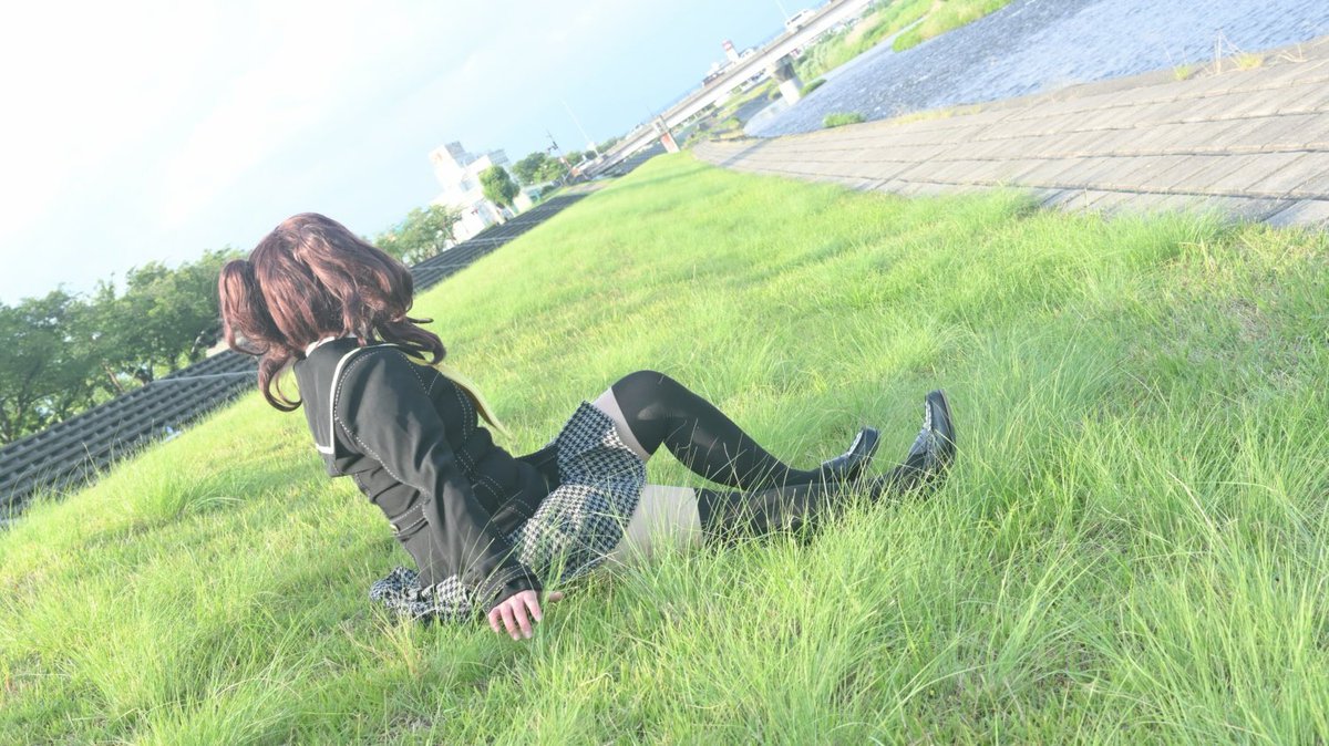 sachi32op's tweet photo. Cosplay/Persona4
久慈川りせ

河川敷

📸 紫紺咲美さん　@sakumi_rose 

ロケ地 笛吹川・河川敷（笛吹市）※撮影許可済

#0613八十稲羽市撮影会　#さちコス　#咲美カメラ https://t.co/kAMlM8512J