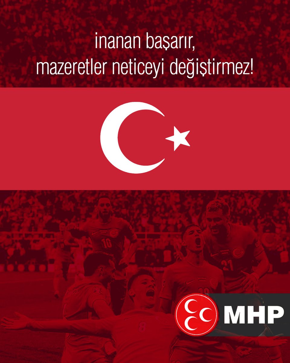 OsmanGurMHP_'s tweet photo. İnanan başarır, mazeretler neticeyi değiştirmez!

Size inanıyoruz #BizimÇocuklar 🇹🇷 https://t.co/BdovvRZpUa