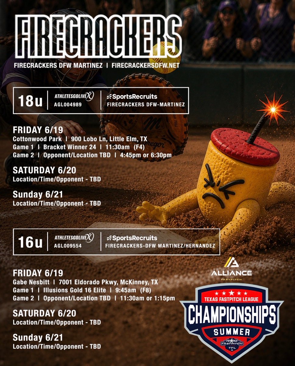 CarleeC2027's tweet photo. ***On rain delay***
All games pushed back.   
Game 1   4:45 same location https://t.co/7hLXBs2MMt