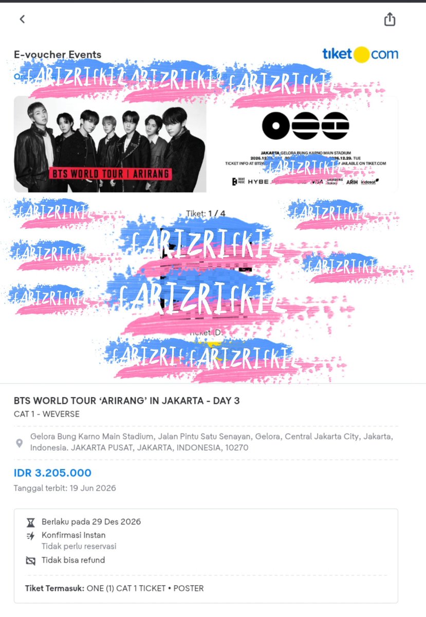 stmrfh_HSK~Secured tiket Arirang JKT D3~ tweet media