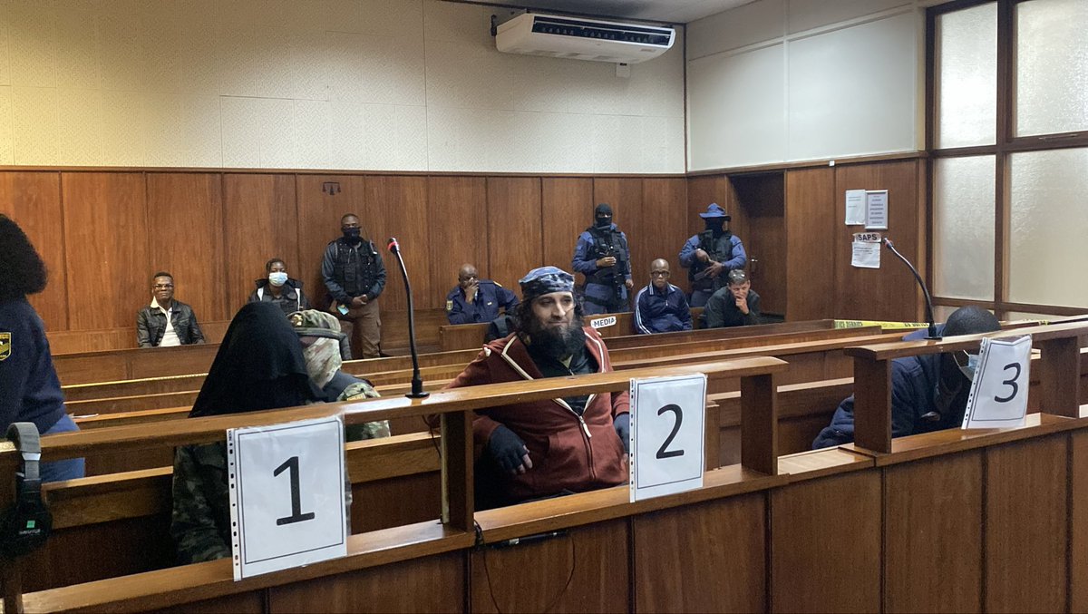 ECR_Newswatch's tweet photo. After more than a year of refusing to appear in court, convicted murderers Safydeen Del Vecchio and his wife, Fatima Patel, have walked into the dock. The duo, along with Ahmad Mussa have been found guilty of the kidnapping and murder of Rodney and Rachel Saunders. https://t.co/ZbNVBOjM9k