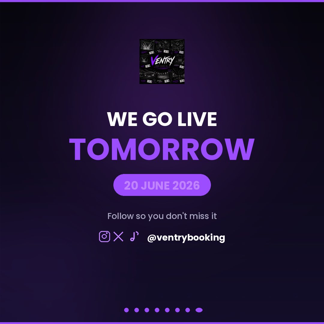 ventrybooking's tweet photo. Follow @ventrybooking so you don’t miss the launch. 🚀
#OnlineTicketing #EventTech #EventTicketing #SecureTicketing #Ventry https://t.co/2eWa6Bpm8Y