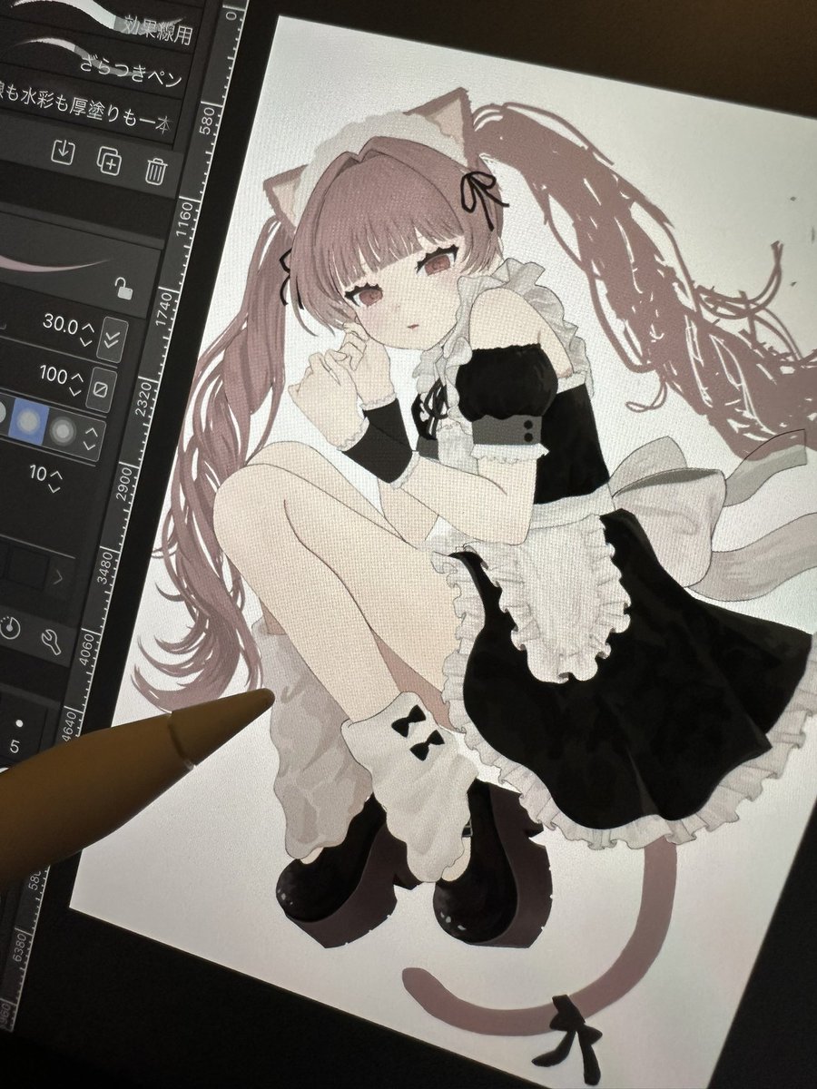 ___ancoo's tweet photo. とっってもかわいい子が出来上がってきてる！！！！かわいい！！！！！
 #イラスト  #illustration  #OC https://t.co/AaWOO0GUCs