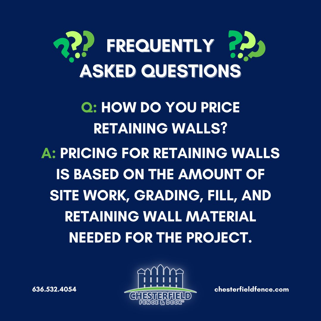 ChesterfieldFD's tweet photo. Retaining walls are affordable and can actually save money in the long run by protecting your landscape and structures from erosion! Get in touch with us today about your next outdoor project at https://t.co/qHwNxEsIFB
#RetainingWall #HomeDesign #HomeMaintenance #Landscaping https://t.co/q1WhTrqGtx