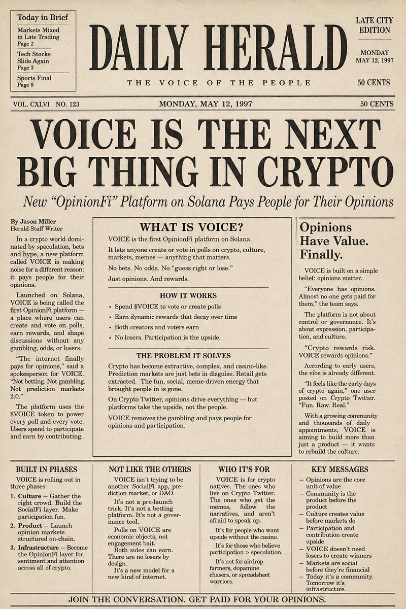 VOICE (opinion arc) tweet media